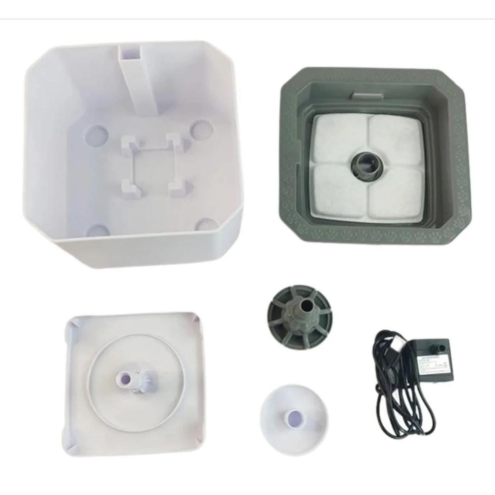 Fuente Bebedero Para Mascotas Blanco