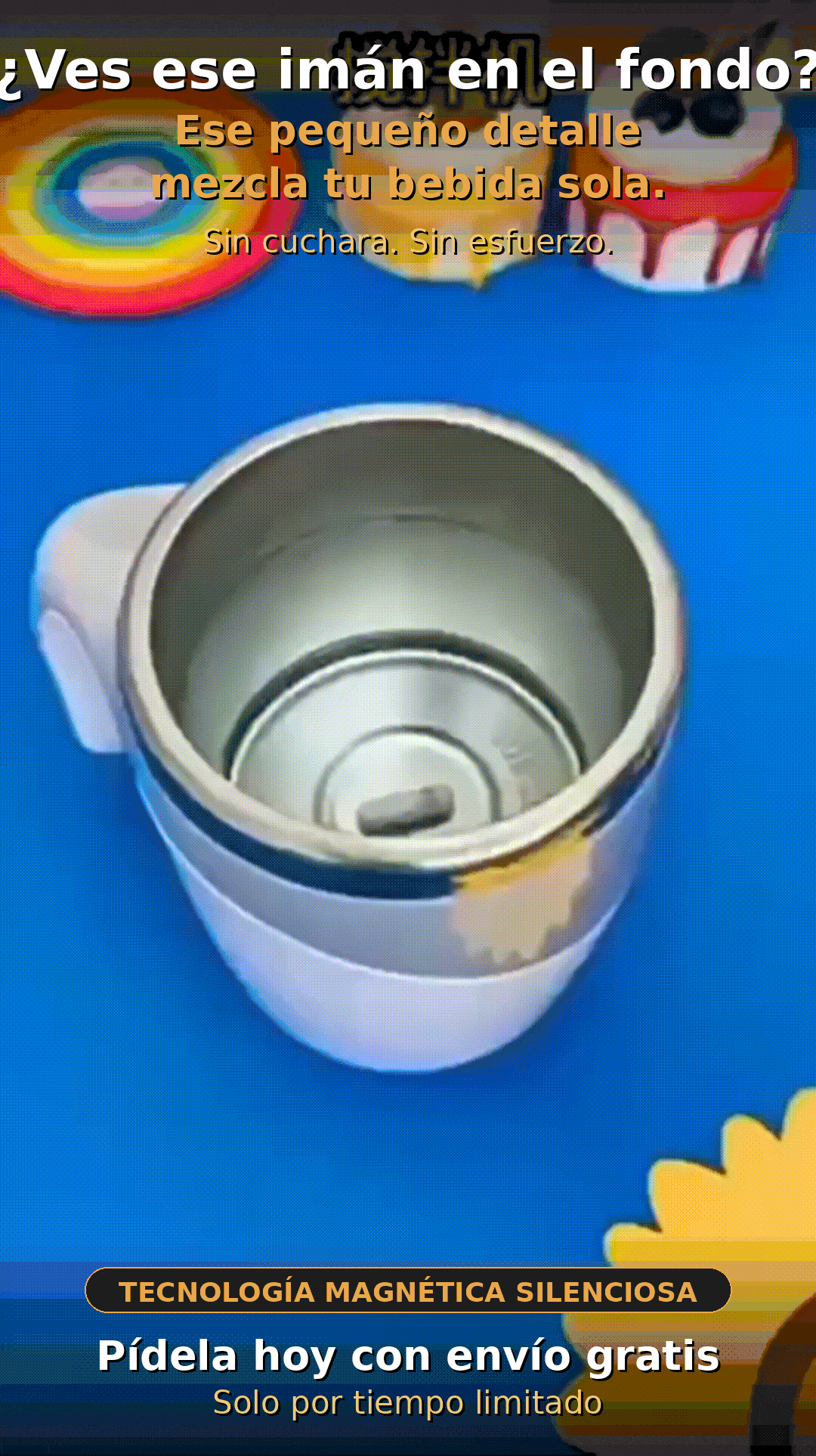 Taza Autoagitadora Magnética Automatica